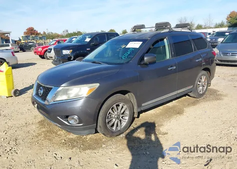 2014 Nissan Pathfinder Sl из США, поврежденный, VIN 5N1AR2MN6EC624947